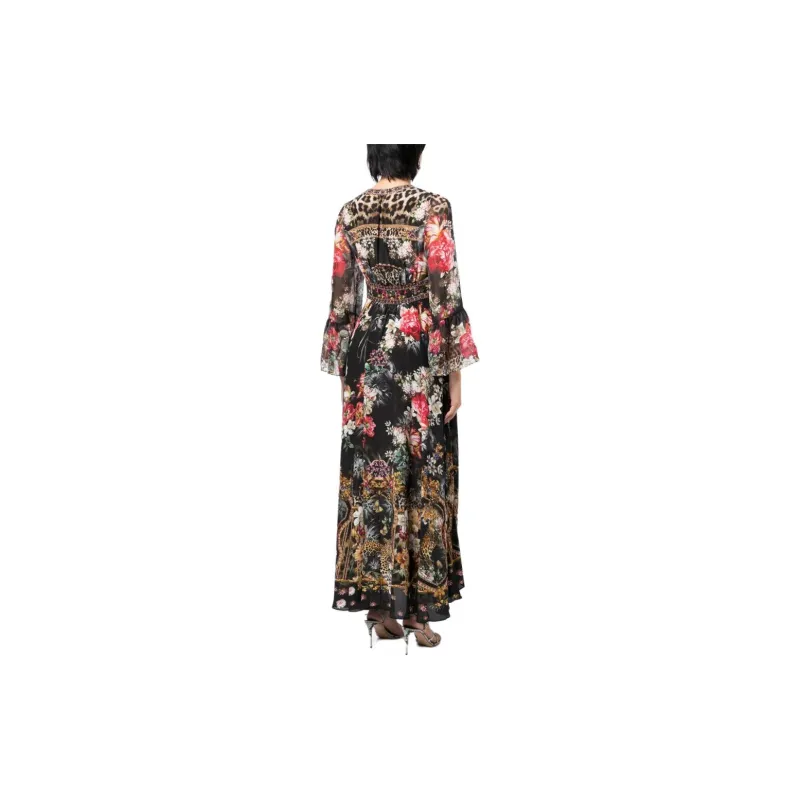 Camilla Long Split Front Twist Dress-2