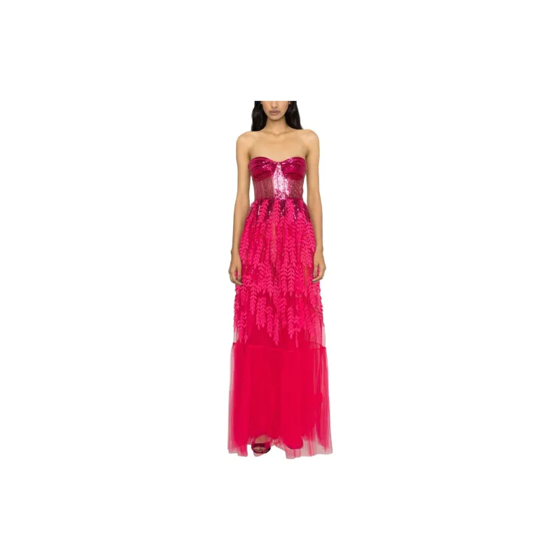 Elisabetta Franchi SS23 Sleeveless Dress Women's Fuchsia-1