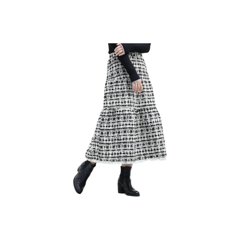 Beams Casual Long Skirt Women's Black-7