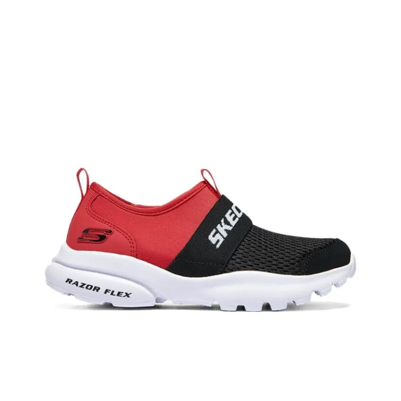 Skechers Low Top Kids' Running Shoes Black Red Teenagers-1