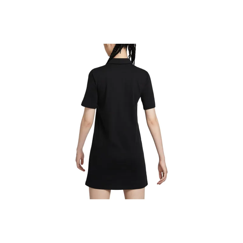 Nike Sportswear Short Sleeved Dress Women's Black/White-3