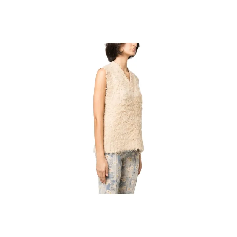 Acne Studios Vests Women's Camel Brown-3