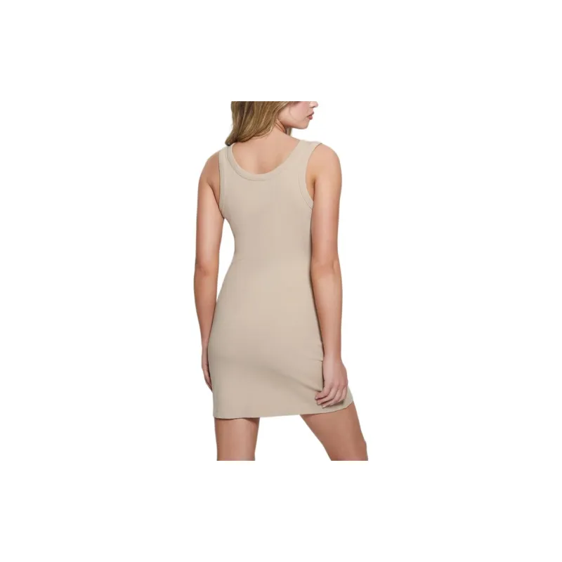 GUESS Sleeveless Dress Women's Beige-2