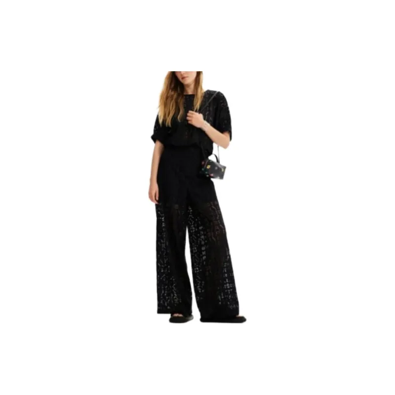 Desigual Casual Pants Women's Black-1