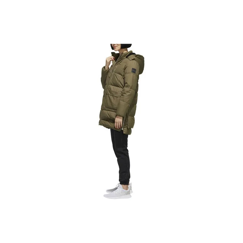 Adidas Neo Down Jackets Women's Khaki Brown-3