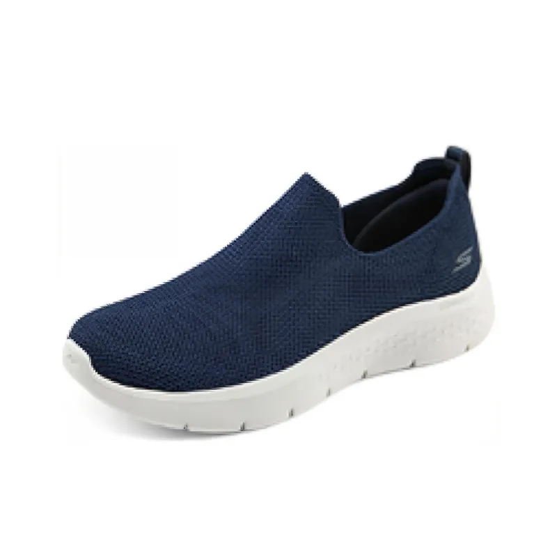 Skechers Go Walk Fle Cushioning, Wear Resistant Low Top Casual Shoes Women's Blue White-1