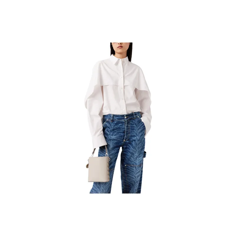 Stella McCartney Long Sleeved Cape Shirt-2