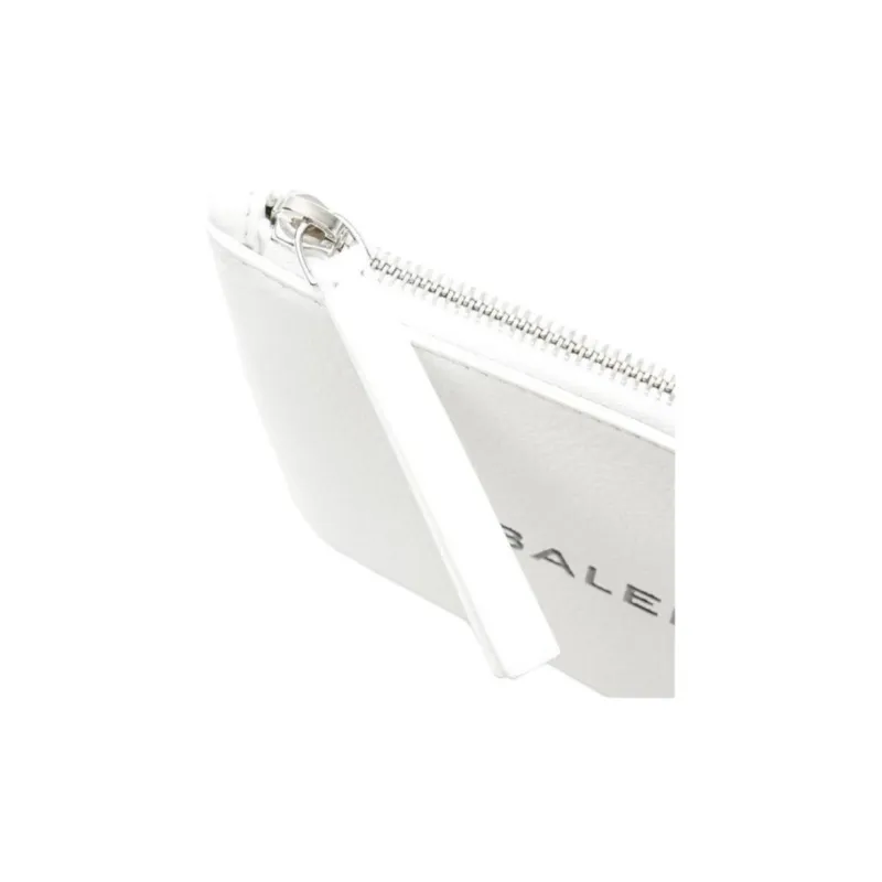Balenciaga Cow Leather Clutch Regular Women's White-3