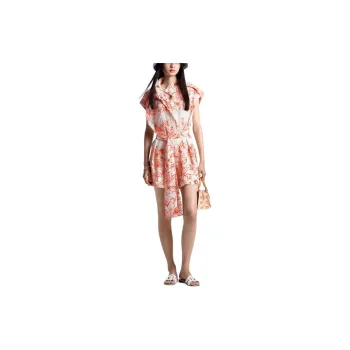 LOUIS VUITTON Tropical Floral Shirt Dress