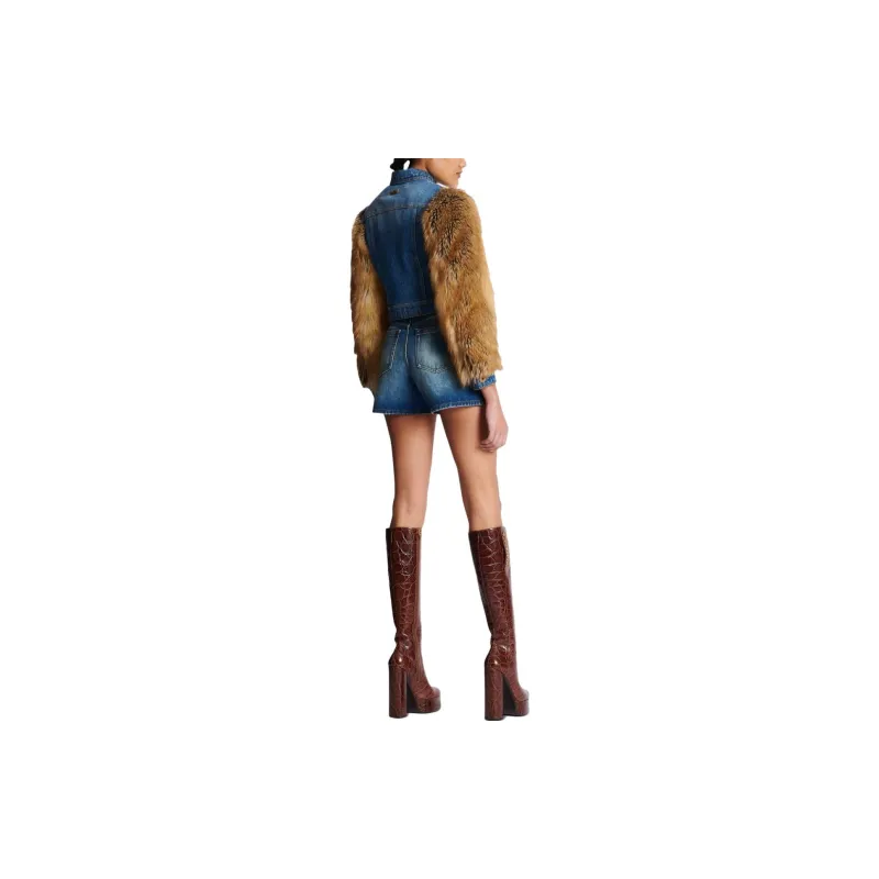BALMAIN Jackets Women's Blue-3
