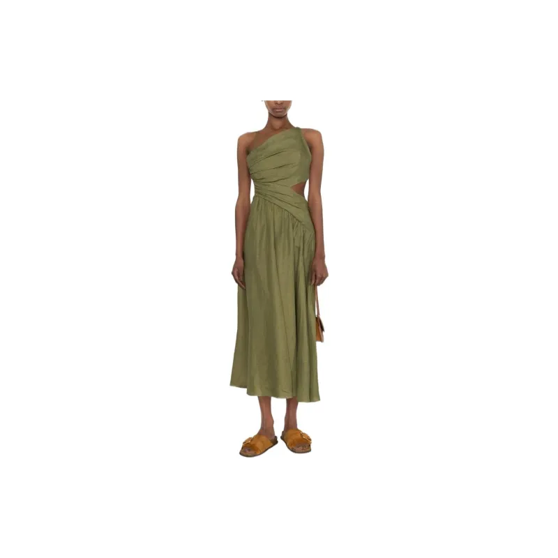 Zimmermann Sleeveless Dresses Women's Olive Green-1
