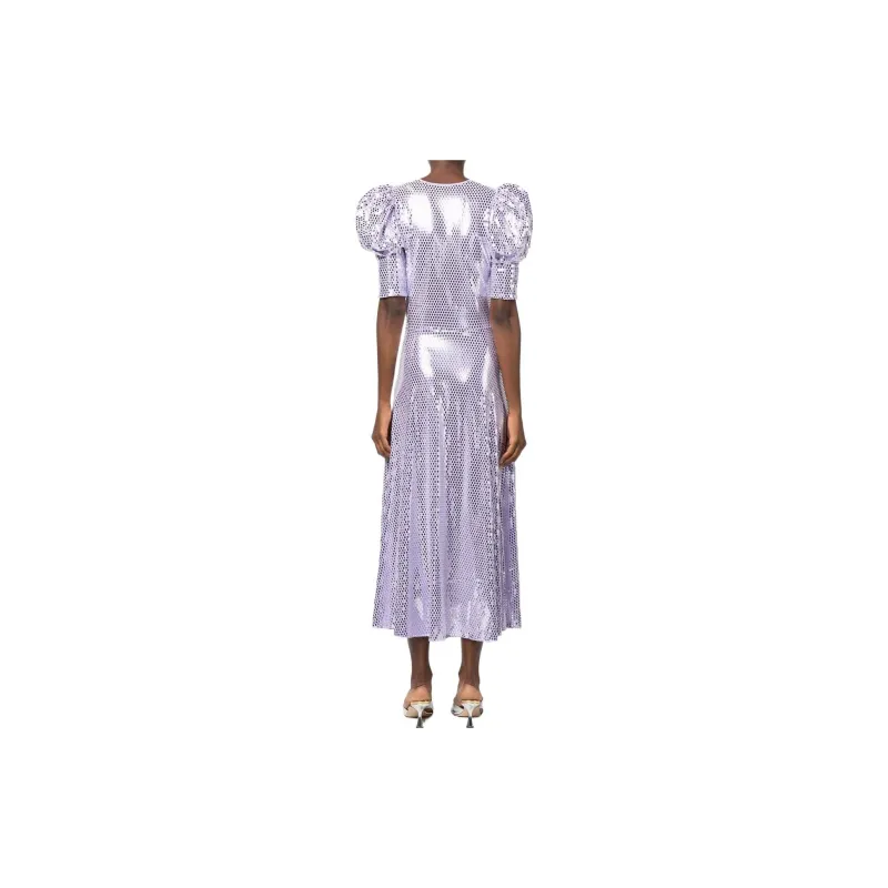 Rotate Short-Sleeved Dresses Women's Light Purple-2