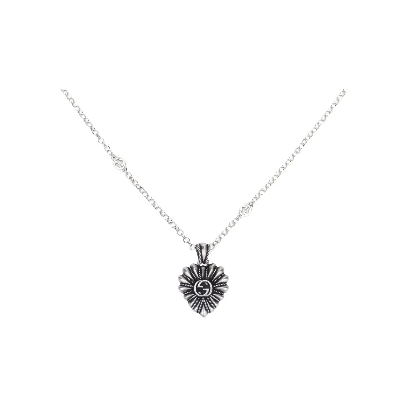 GUCCI Interlocking Heart pendant Necklace-1