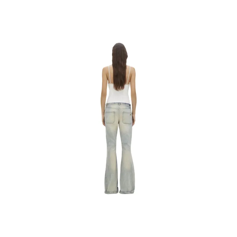 COURREGES Contrast V Neck Tank Top-2