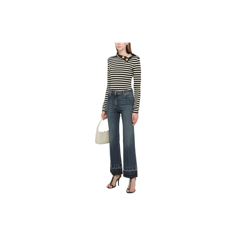BALMAIN Striped Long-sleeve Top-2