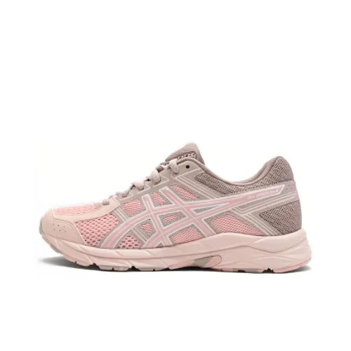 Asics Gel-Contend 4 Cushioning Wear-Resistant Low-Top Kids' Running Shoes Pink Teenagers