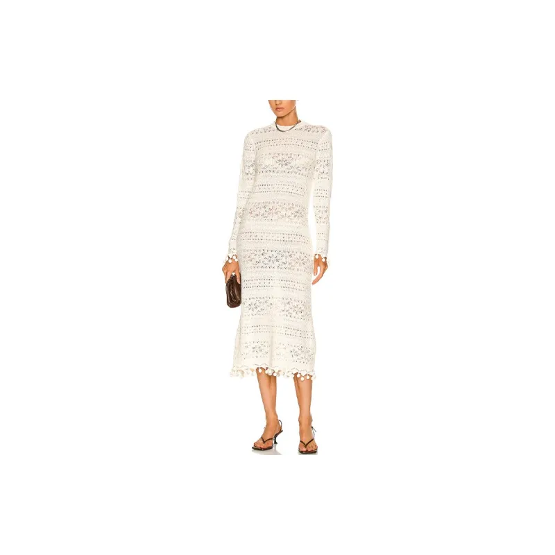 Zimmermann Long-Sleeved Dresses Women's White-1