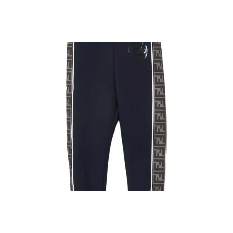 FENDI Logo Tape Fitness Leggings 'Black'-2