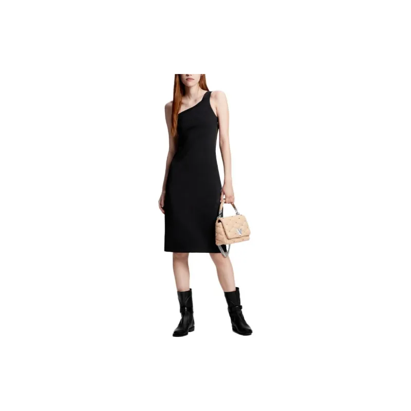LOUIS VUITTON SS24 Sleeveless Dress Women's Black-1
