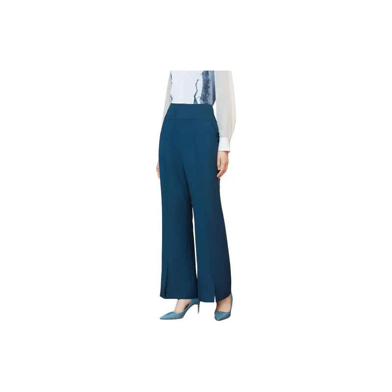 BBLLUUEE Casual Pants Women's Sea Blue-2