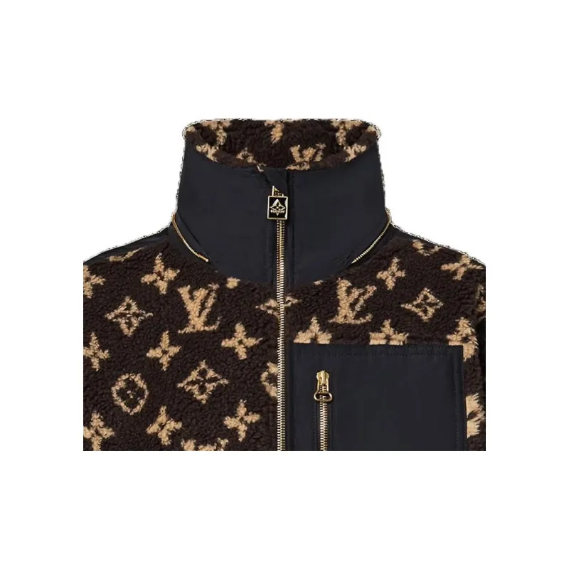 LOUIS VUITTON Monogram Fleece Parka-3
