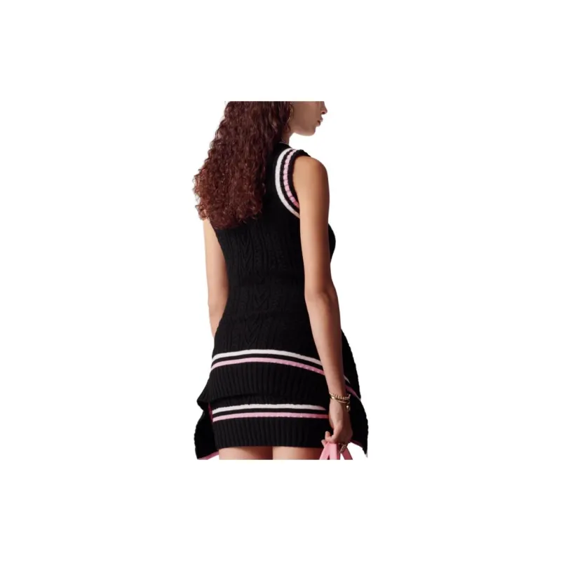 CHANEL SS23 Sleeveless Dress Women's Black-2