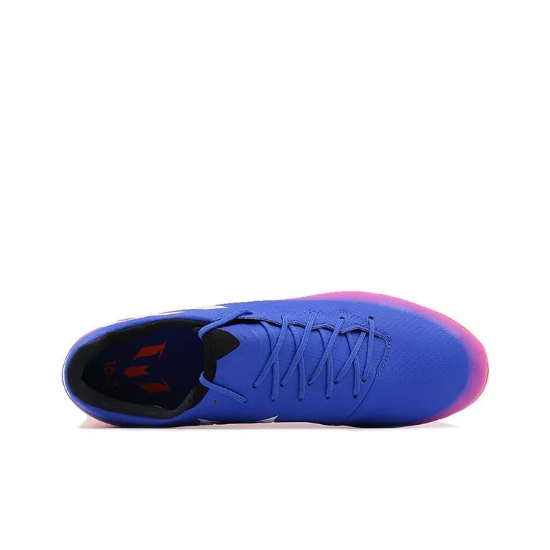 Adidas Messi 16.3 TF Rubber Broken Studs Anti-Slip Wear-Resistant Soccer Shoes Men's Blue-3