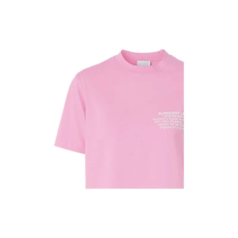 Burberry T Shirts Women's Pink-4