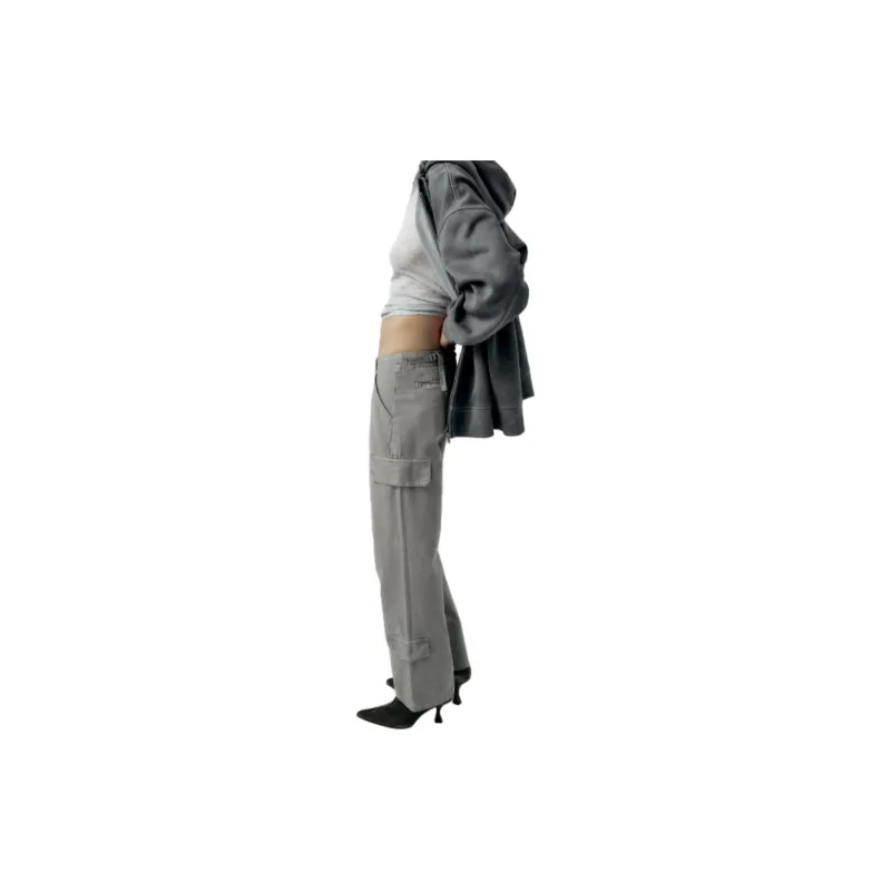 ZARA Cargo Pants Women's Lead-3