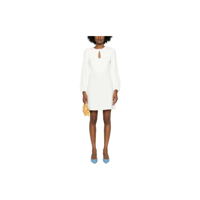 PAROSH SS24 Long Sleeved Dress Women's White-1