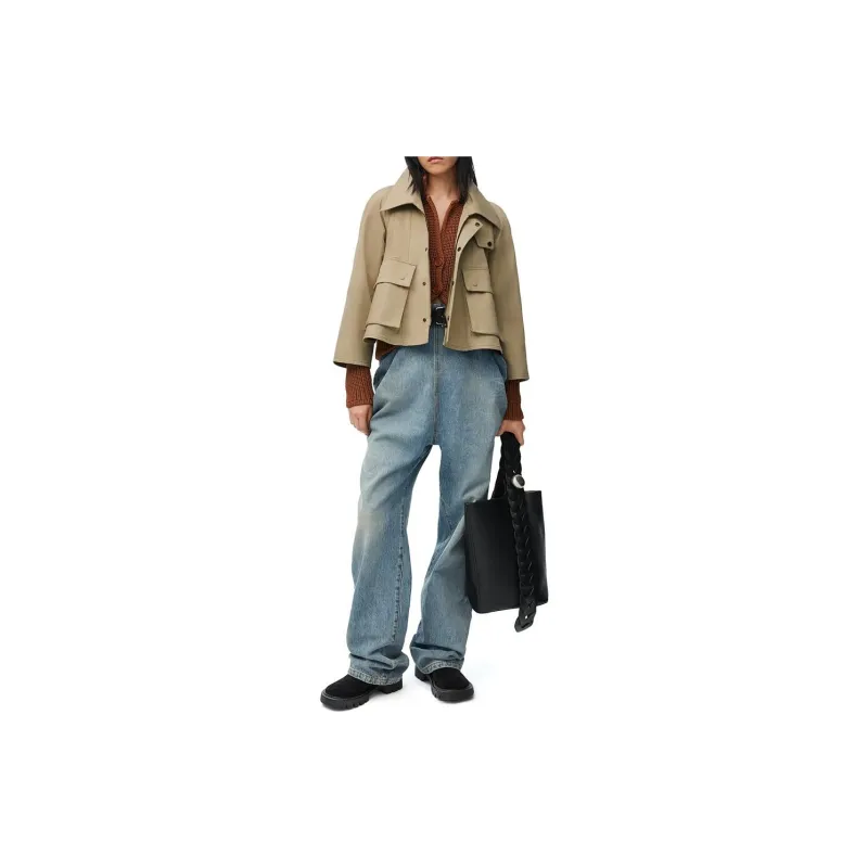 LOEWE Trapeze Jacket 'Safari/Beige/Green'-3