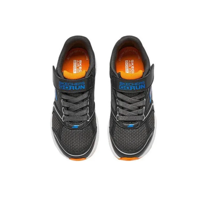 Skechers Slip Resistant Shock Absorbers Low Top Kids' Running Shoes Black Orange Teenagers-3