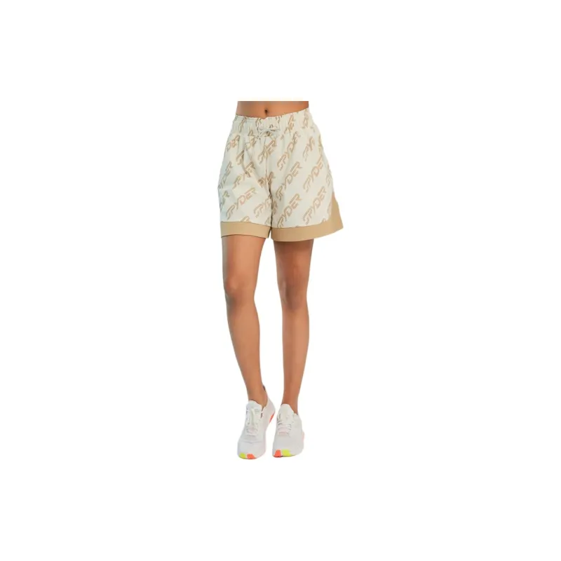 SPYDER STYLE Casual Shorts Women's Beige-2