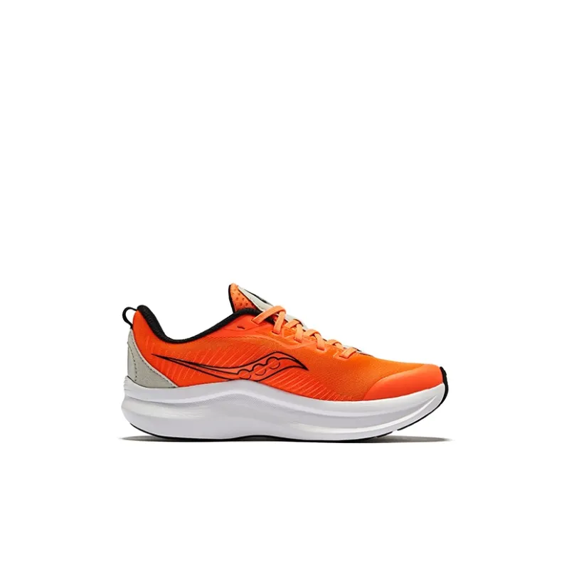 Saucony Kinvara 14 Elite A/C Low Top Running Shoes Orange Gray Kids'-1