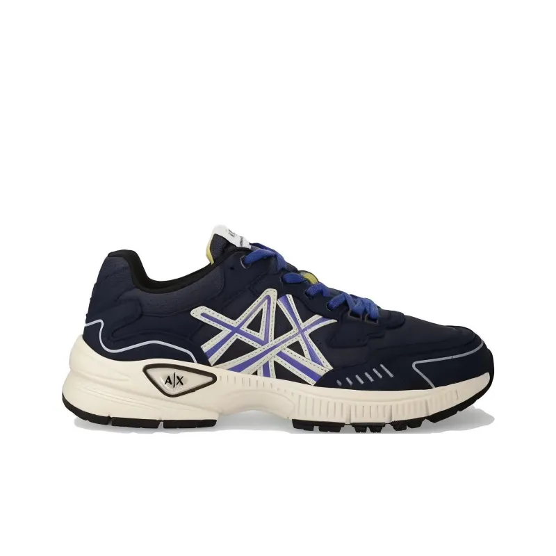 EMPORIO ARMANI Exchange Low Top Casual Shoes Men's Marine Blue-1