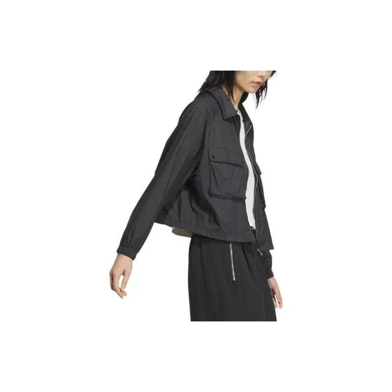 adidas Women'ss Collared Woven Training Jacket Black-2