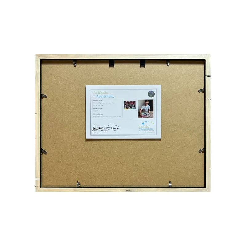 EM Leverkusen Signed Photo Includes Certification Certificate, Outer Frame Size 38.6x48.6cm-2