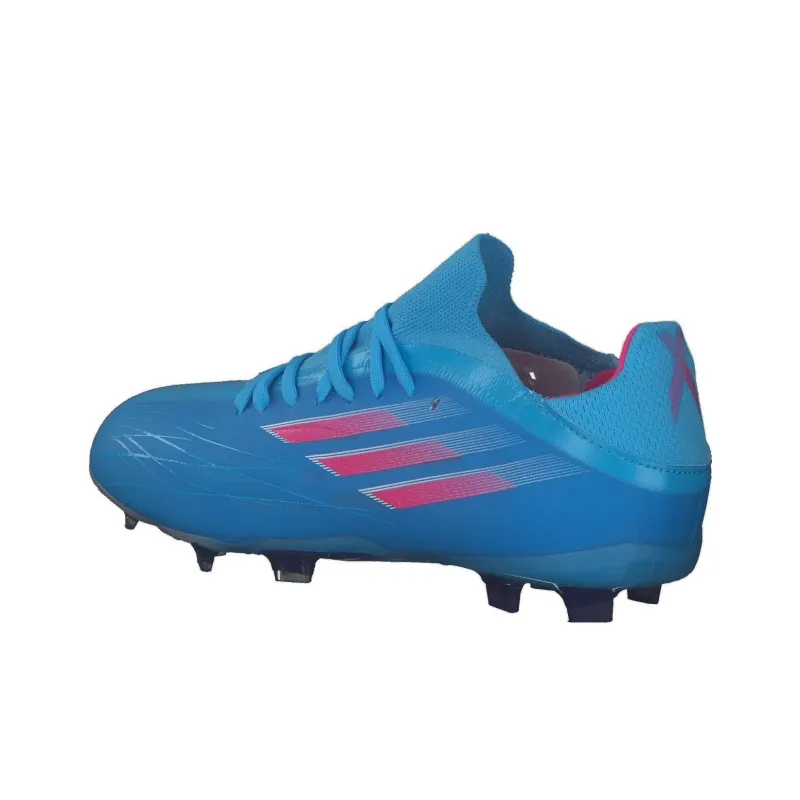 Adidas Anti Kick And Abrasion Resistant Low Top Kids' Soccer Shoes Blue Kids'-2