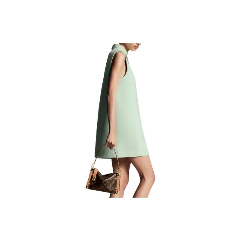 LOUIS VUITTON Mock Neck Straight Dress-2