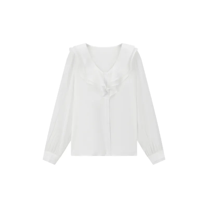 VIMLY Chiffon Shirts Women's-1