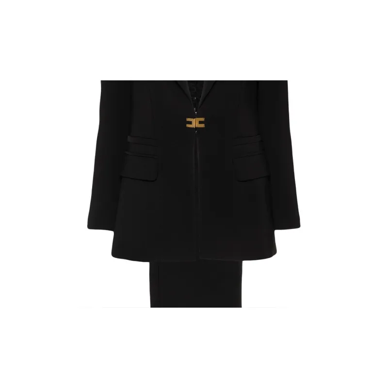 Elisabetta Franchi Double Layer Stretch Crepe Suit-5