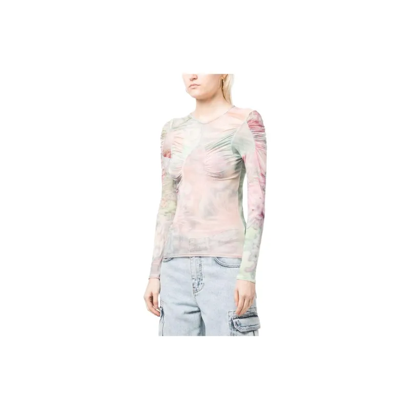 Collina Strade Long sleeved Floral pattern T shirt-2