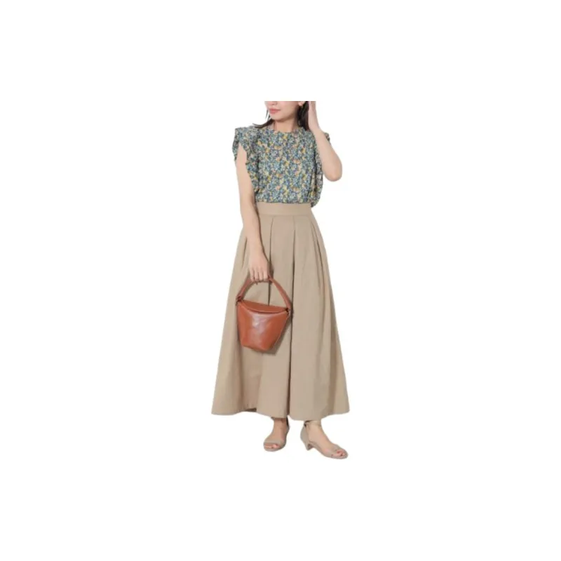 Beams Casual Long Skirt Women's-1