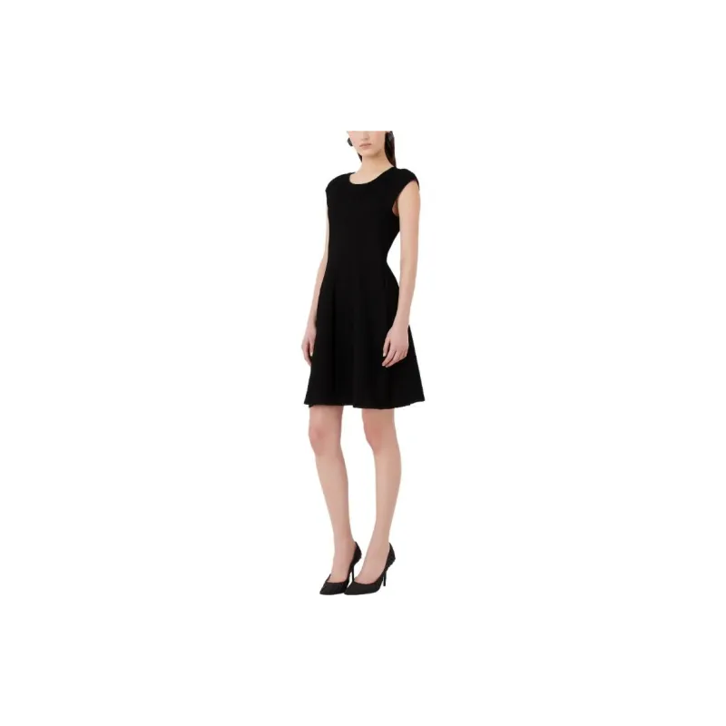 EMPORIO ARMANI SS23 Sleeveless Dress Women's Black-1