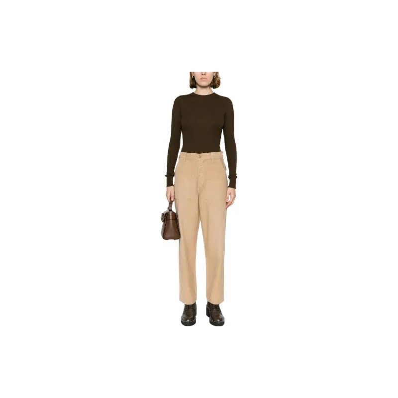 Polo Ralph Lauren Button Detailed Wide Leg Jeans-5