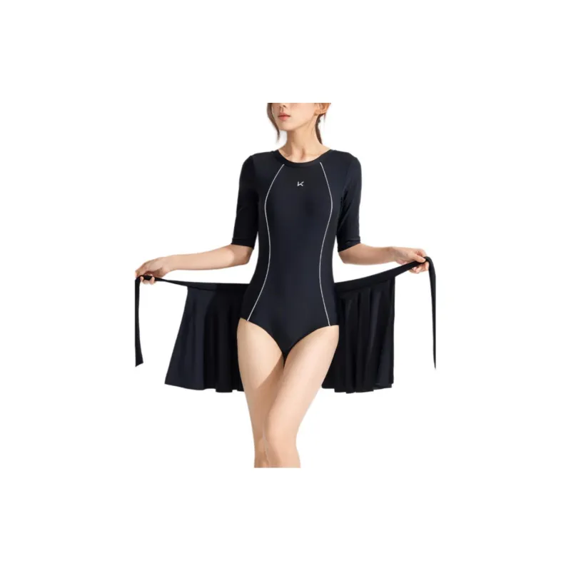 Keep One piece Swimsuit Women's Elegant Black-3