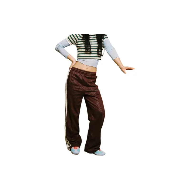Adidas Knitted Sweatpants Women's Dark Brown-4