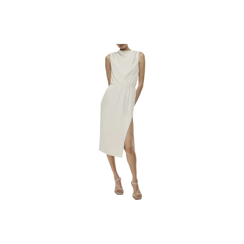 ARITZIA Babaton Announcement Dress Sleeveless Dress Women's Matte Pearl/Matte Pearl-2