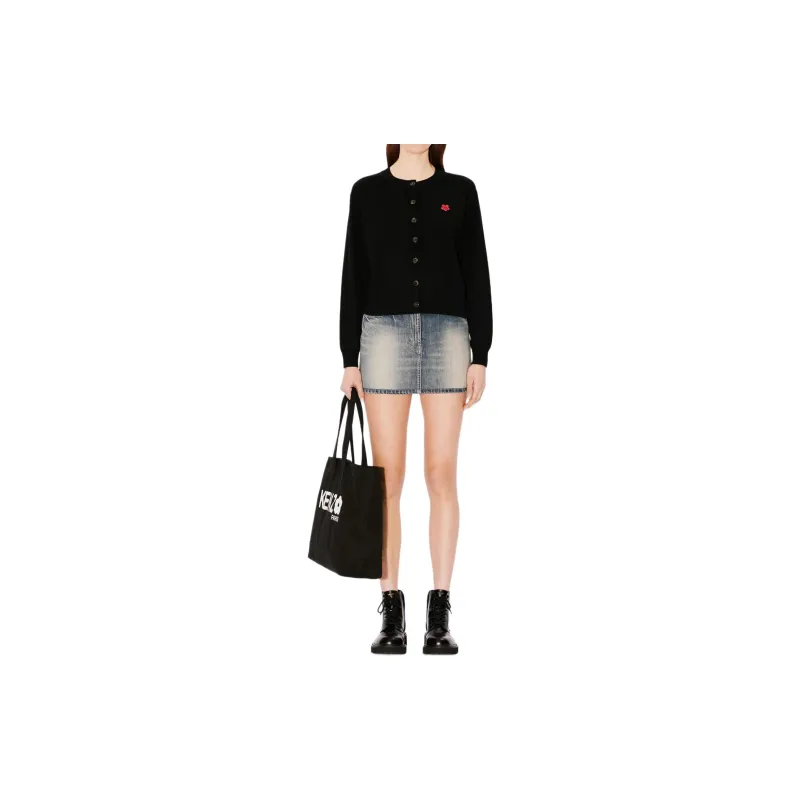 KENZO Logo Embroidery Cardigan-2