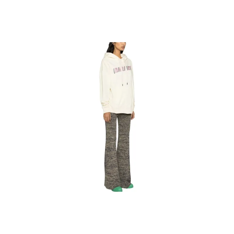 ISABEL MARANT Logo Printed Drawstring Hoodie-3